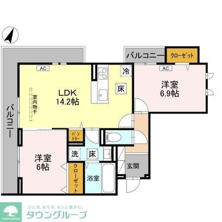 センカIIIの物件間取画像